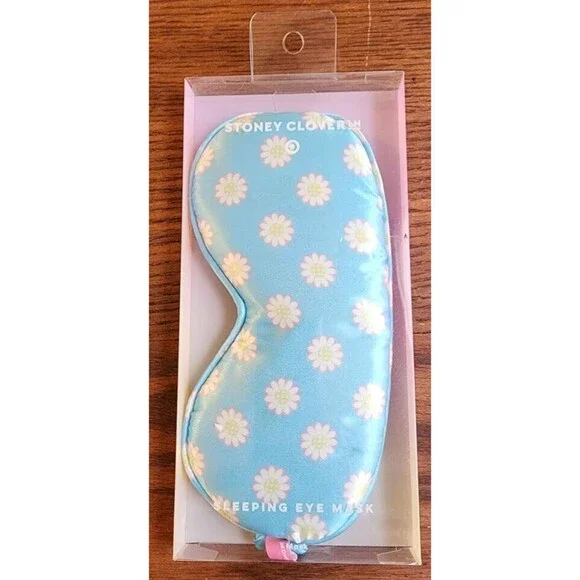 SLEEPING EYE MASK STONEY CLOVER LANE BLUE WITH DAISYS SLEEP MASK NEW - Picture 5 of 6